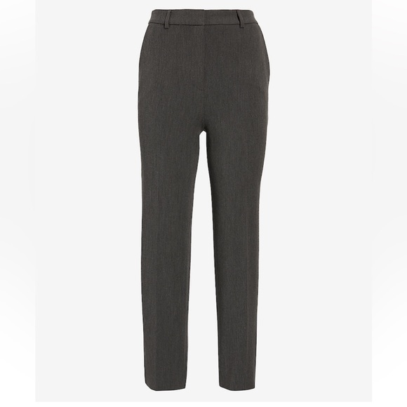 Express - Editor Super High Waisted Straight Ankle Pant - Picture 4 of 4